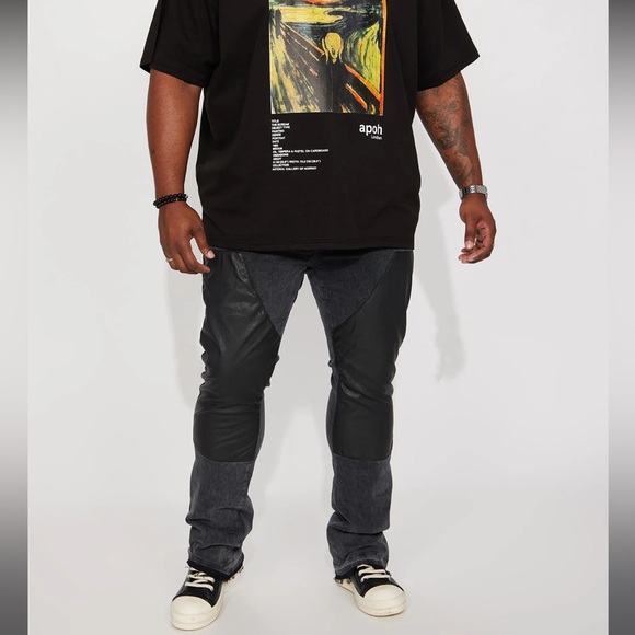 NWT!!! Mens stylish stacked skinny jeans; Sz 42W - Picture 4 of 8